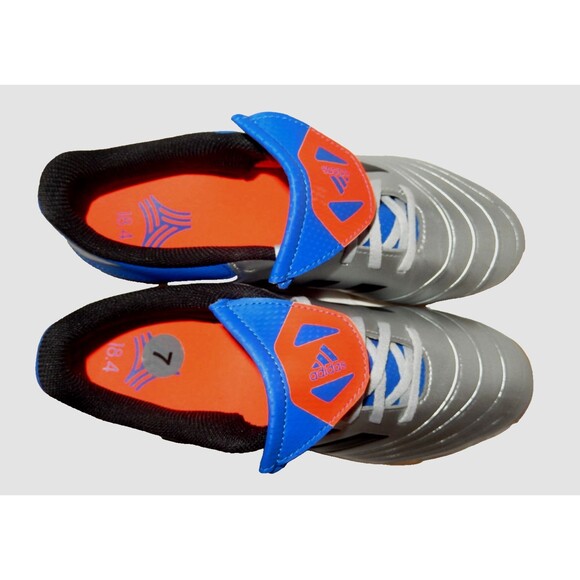 Adidas Copa Tango 18.4 Indoor Turf Soccer Shoes Men's Size 7 Silver Blue Black - Picture 5 of 9